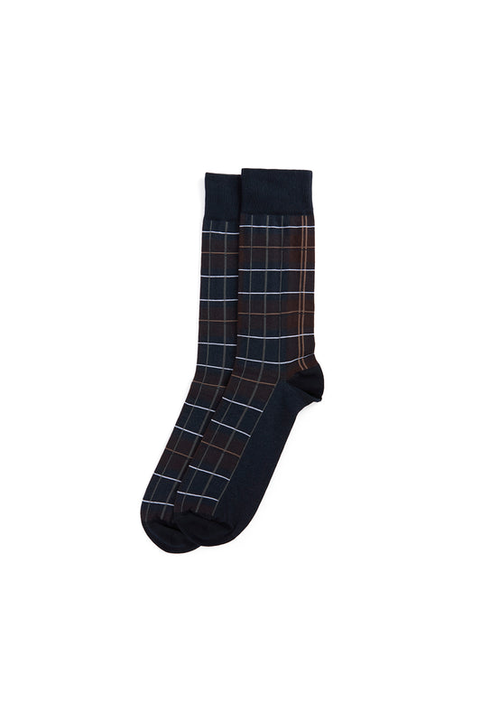 Blyth Socks Midnight Oak Tartan