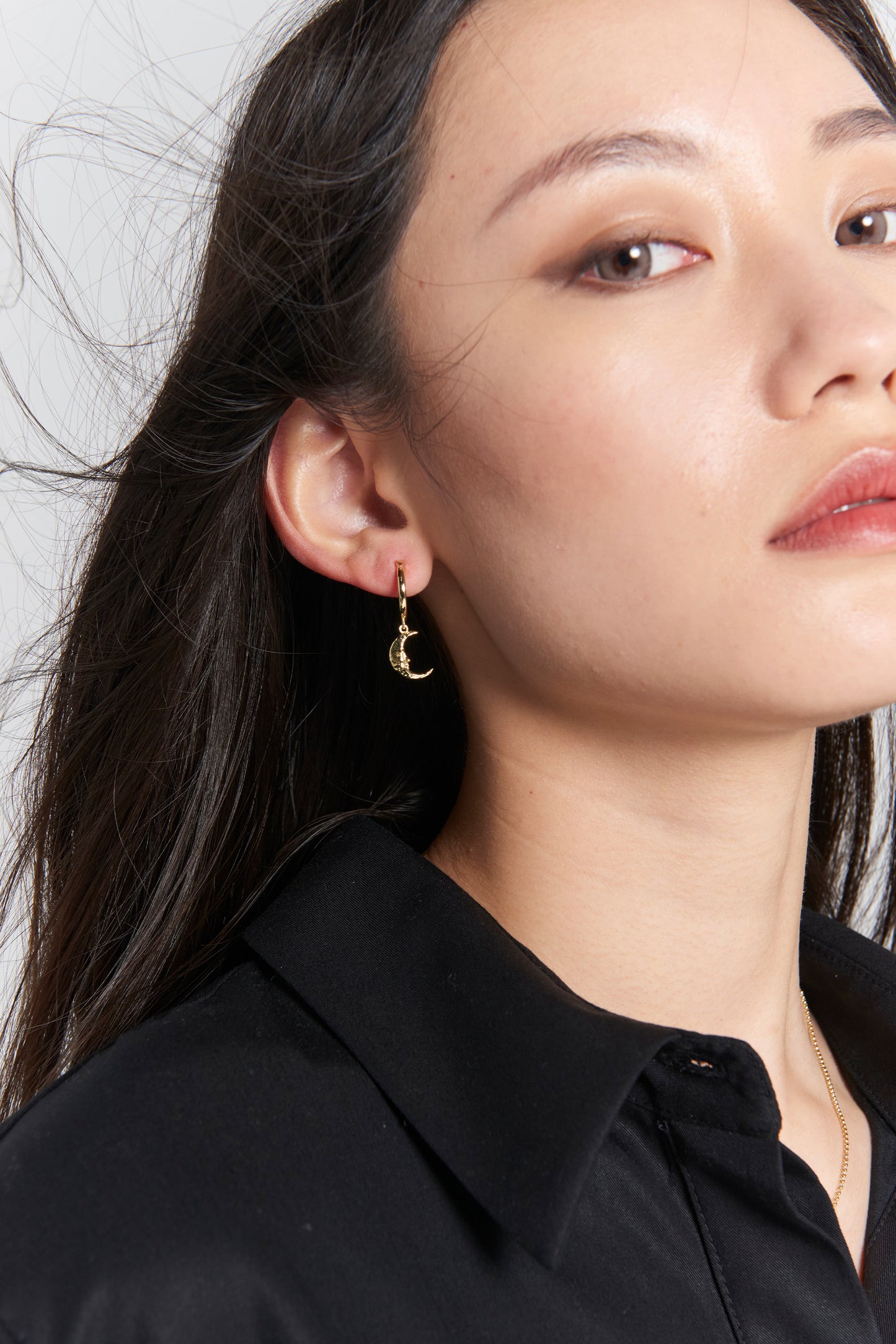 Sun & Moon Hoops Gold