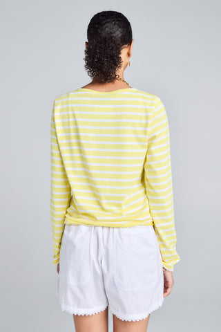 Minquiers Moderne Striped Sailor Shirt Acidule/Neige