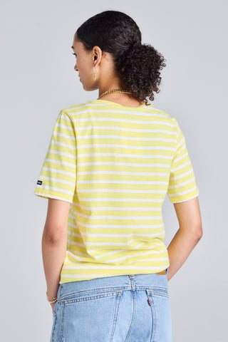 Levant Moderne Short Sleeve Striped Sailor Shirt Acidule/Neige