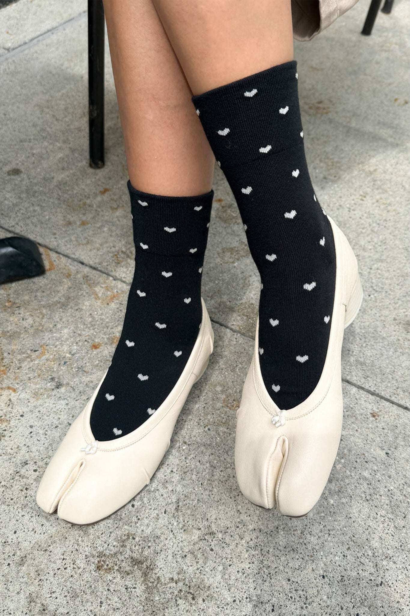 Sneaker Socks Black/Cream