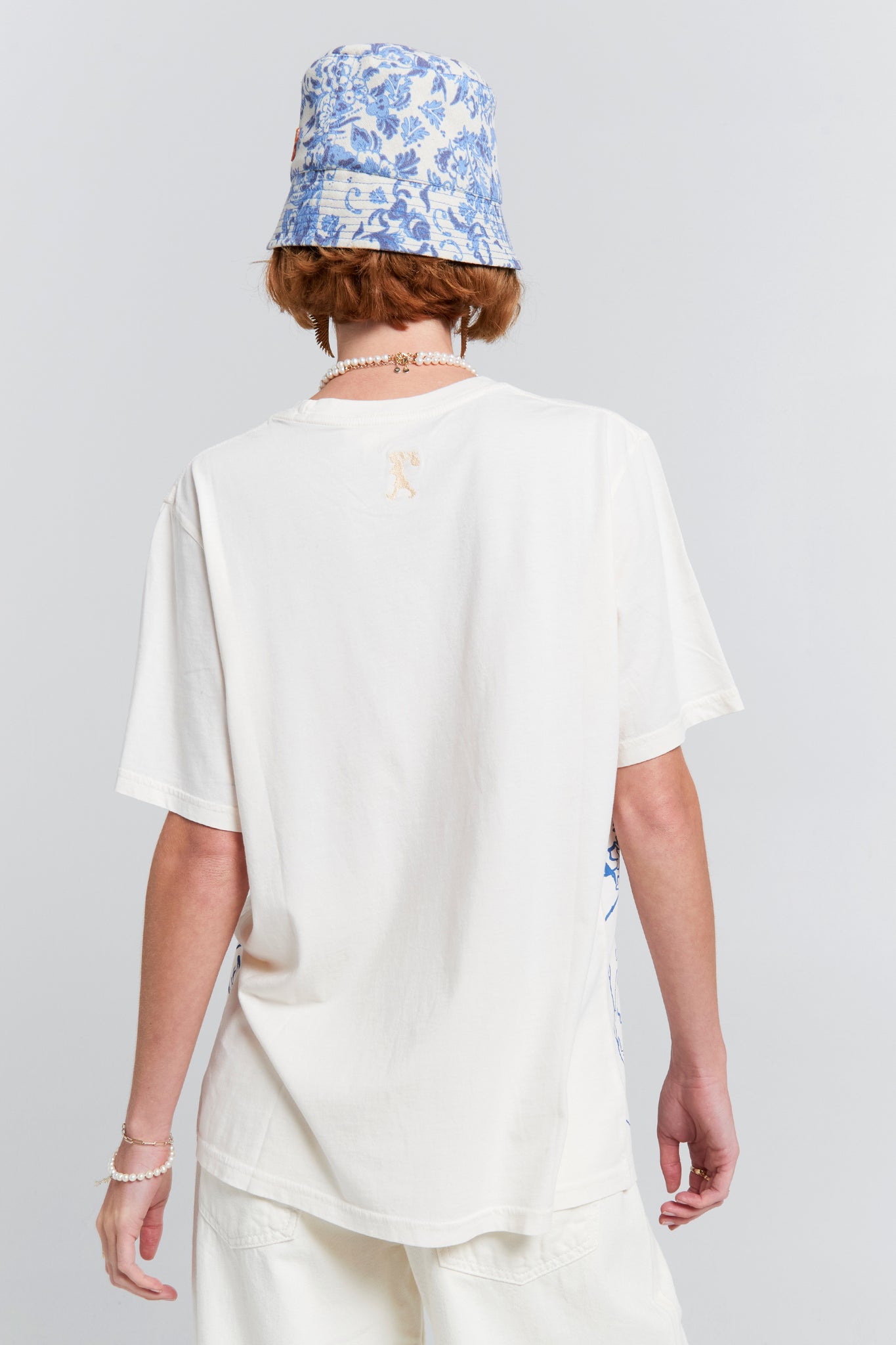 Swan Girl Organic Cotton T-Shirt Ecru