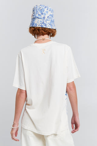 Swan Girl Organic Cotton T-Shirt Ecru