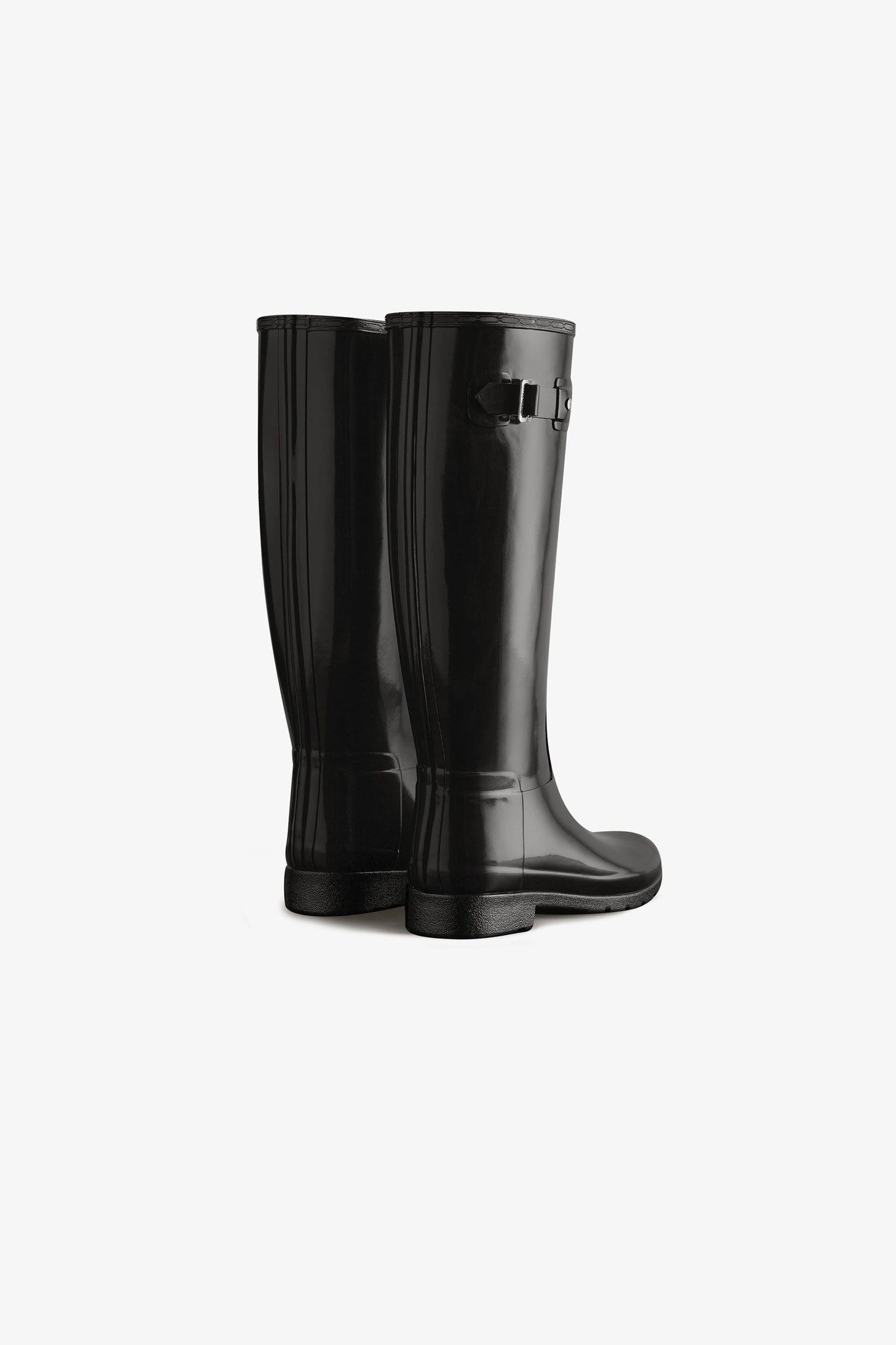 Refined Tall Gloss Boot Black