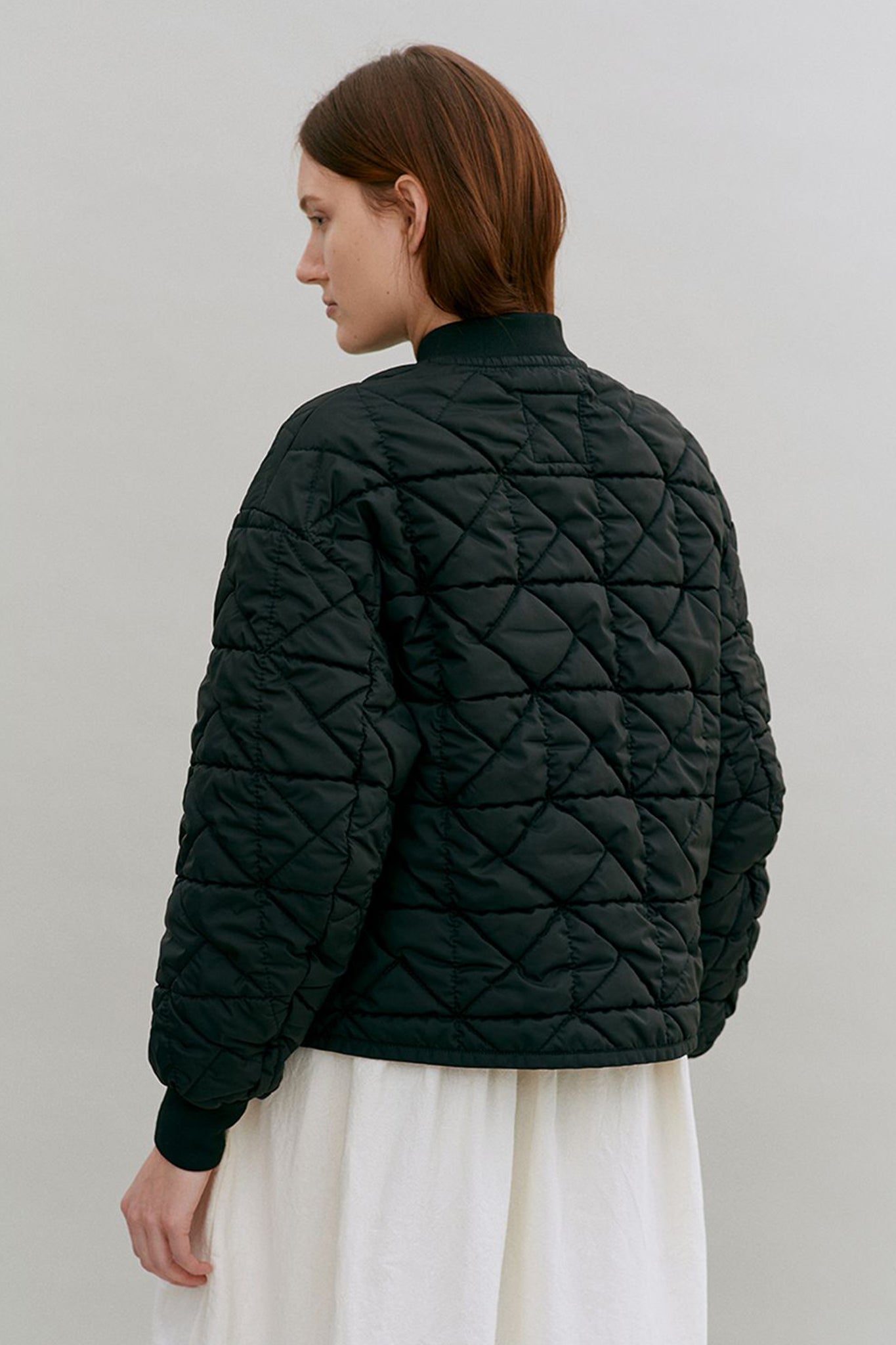 Washed Bomber Jacket Sable Black