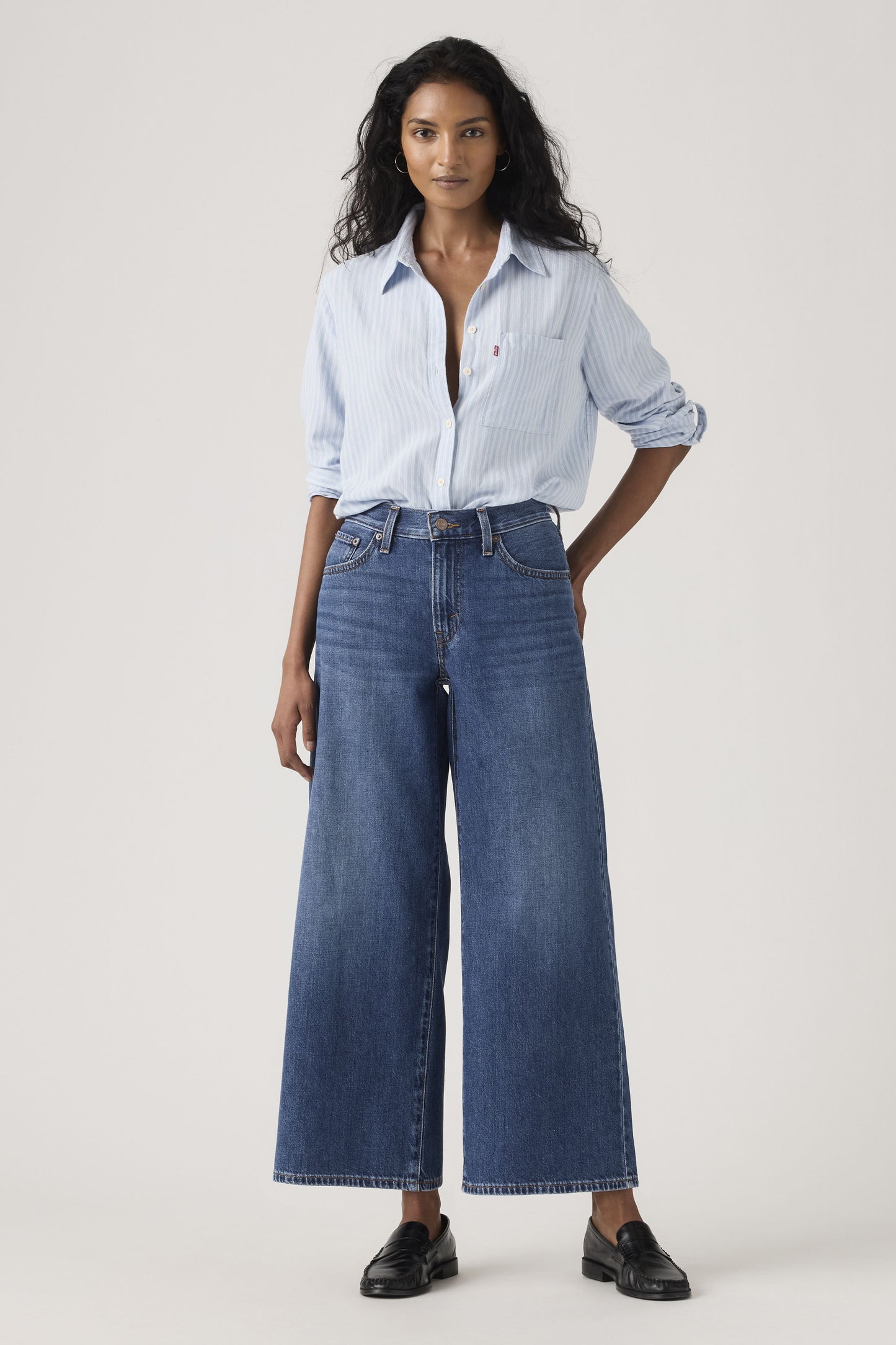 Middy Wide Leg Ankle Jeans Kiss Goodbye