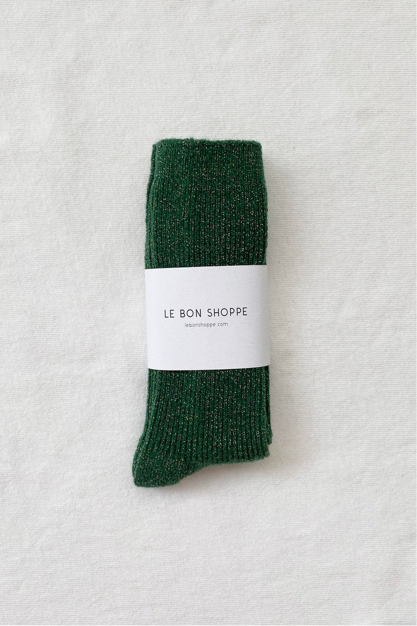 Winter Sparkle Socks Evergreen
