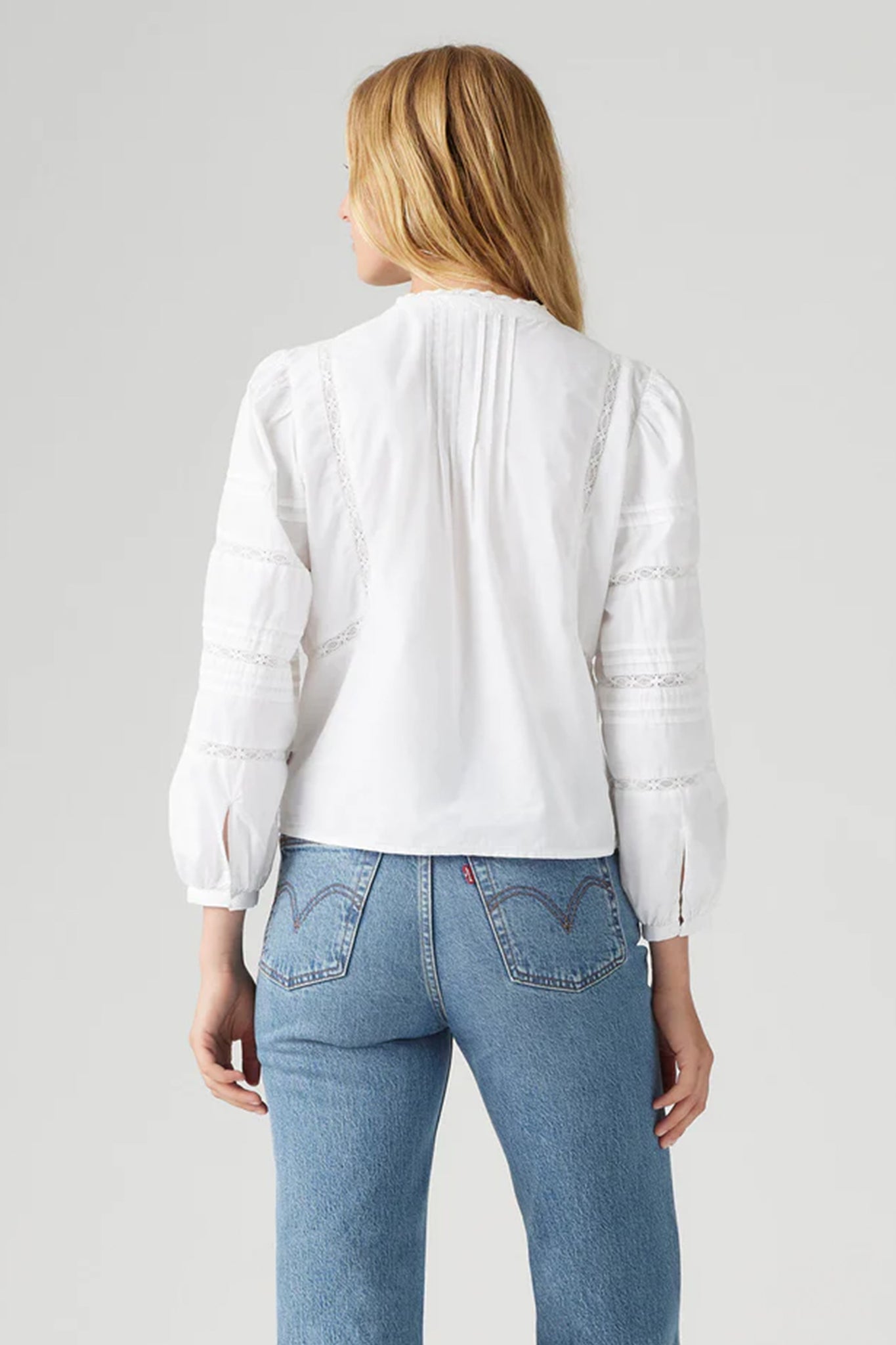 Mandy Long-Sleeve Blouse Bright White