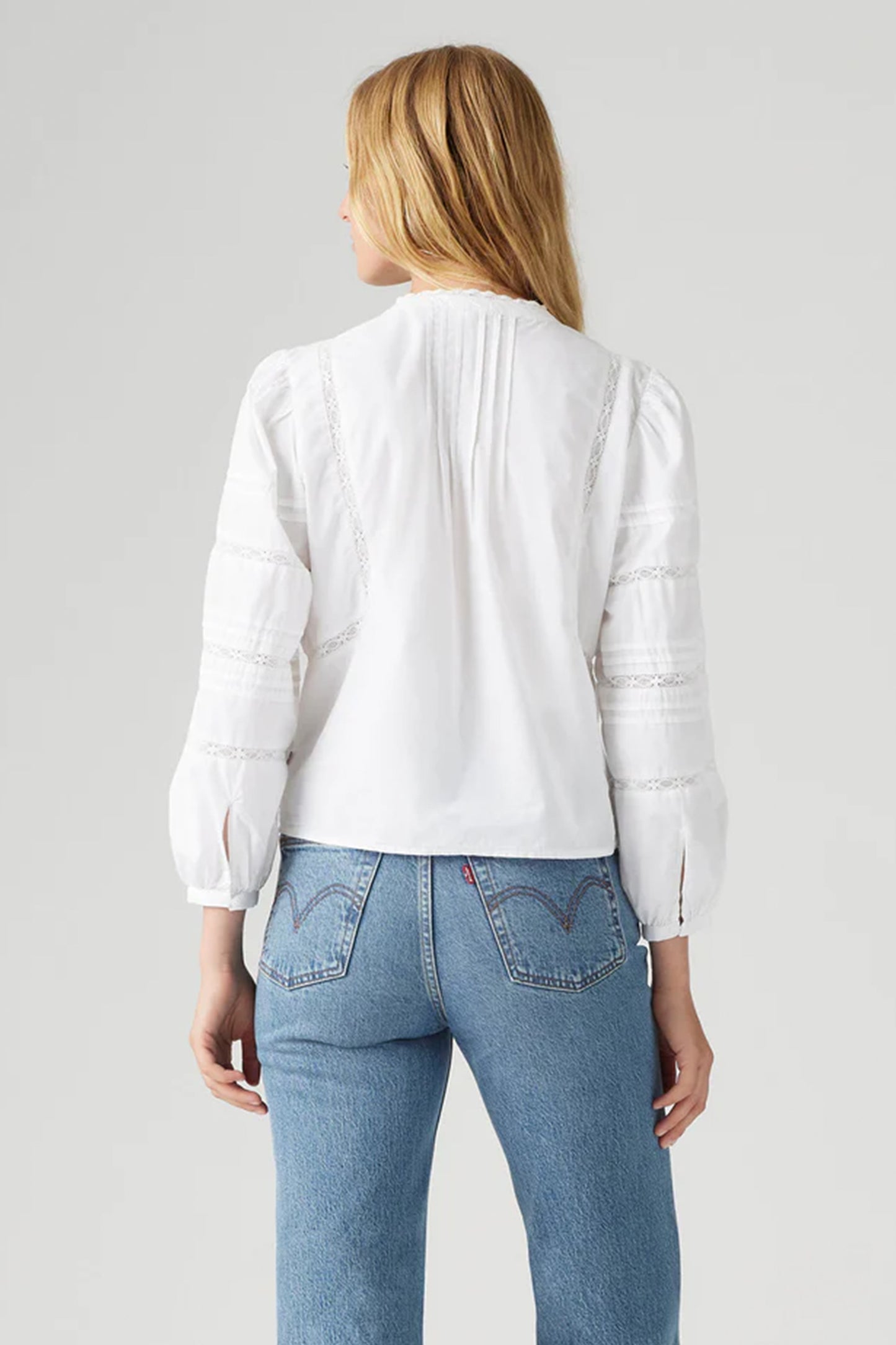 Mandy Long-Sleeve Blouse Bright White