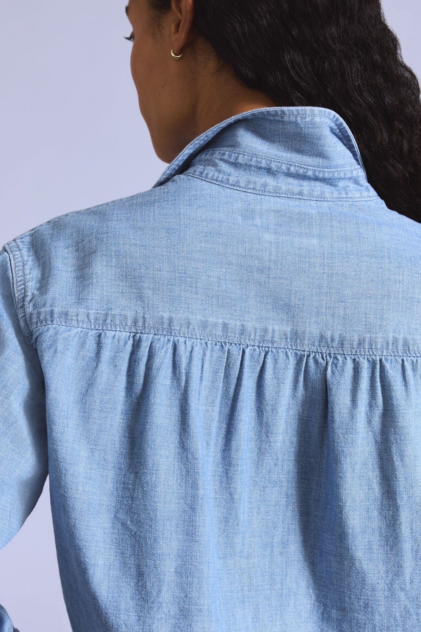 Blue Tab Coral Shirt Chambray Coral Club