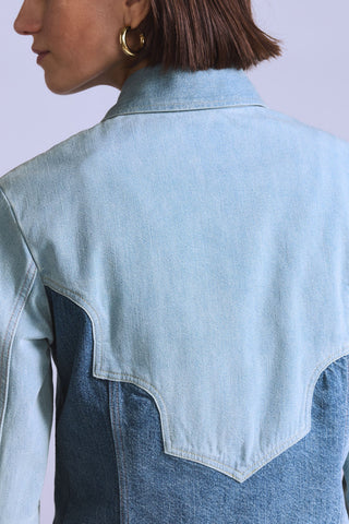 Blue Tab Roper Shacket Senorita