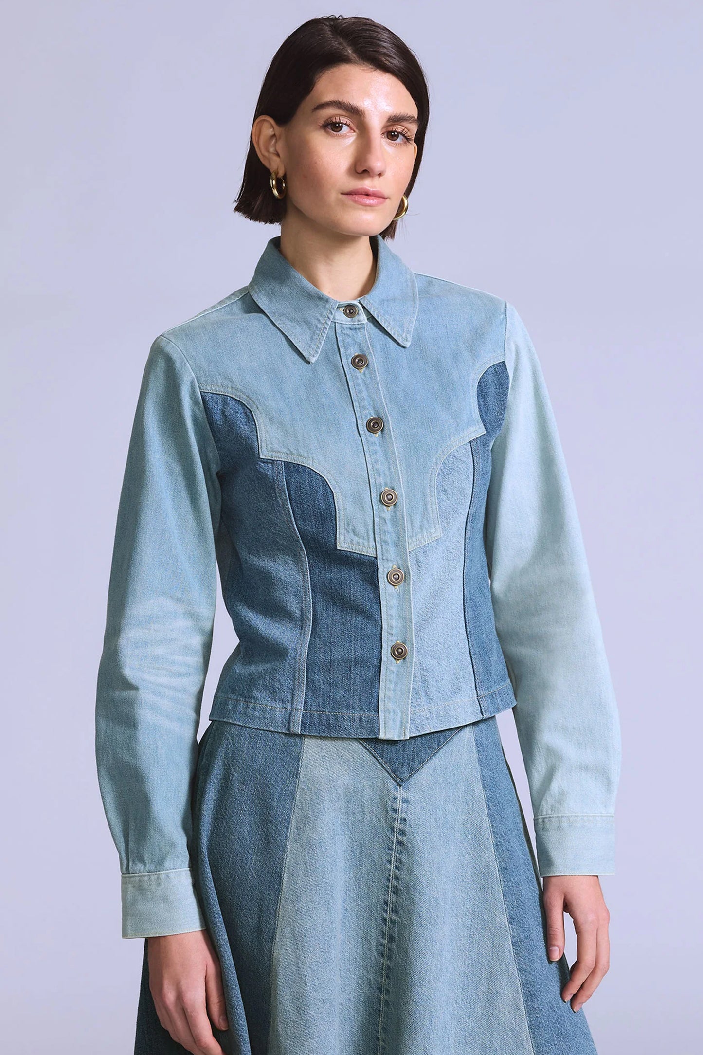 Blue Tab Roper Shacket Senorita