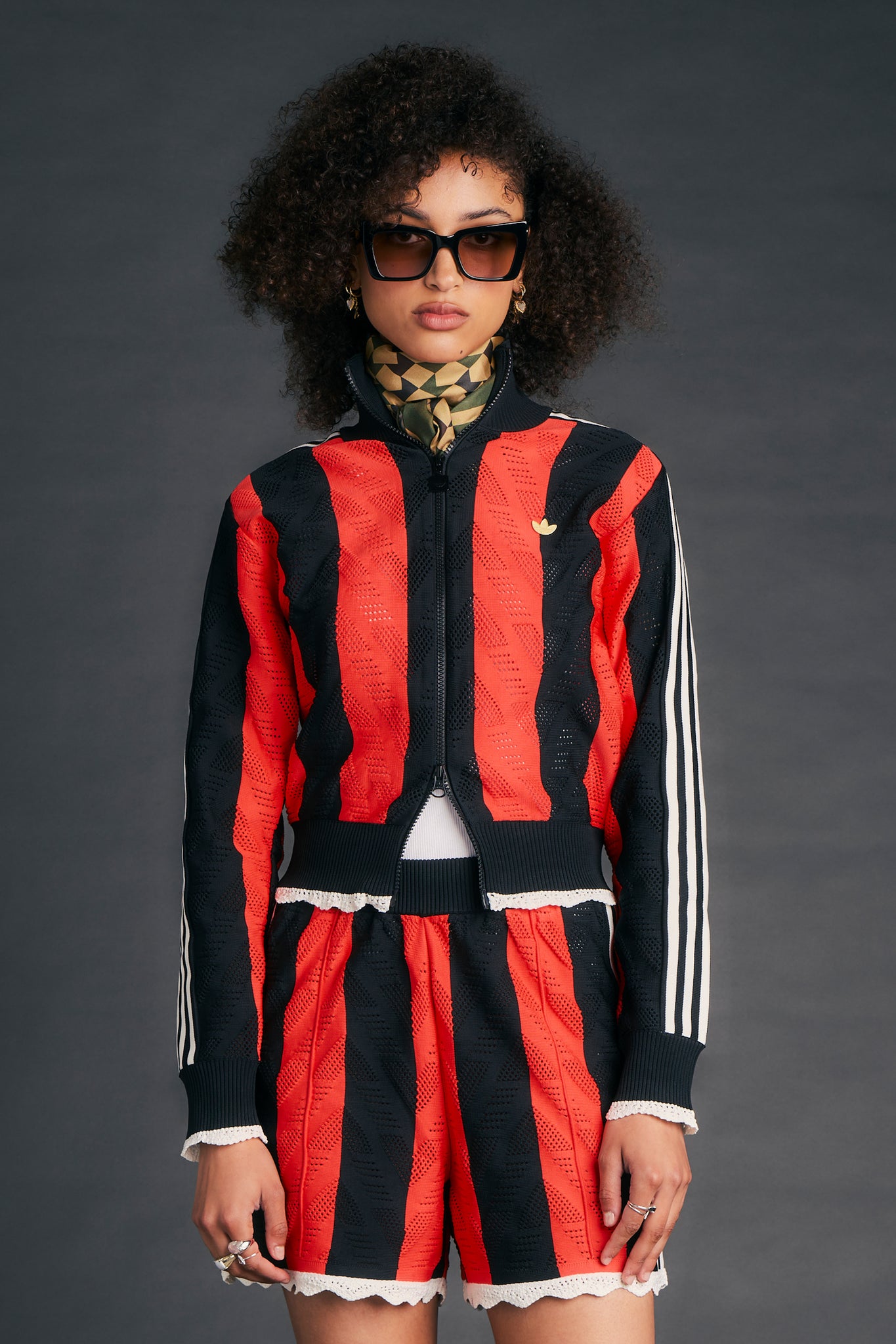 Firebird Track Top Black/Semi Lucid Red