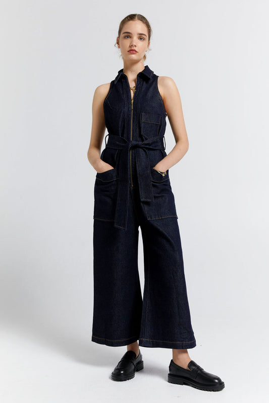 Aeronautical Jumpsuit Indigo Denim