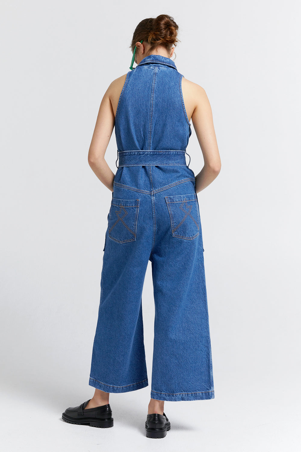 Aeronautical Jumpsuit Washed Denim