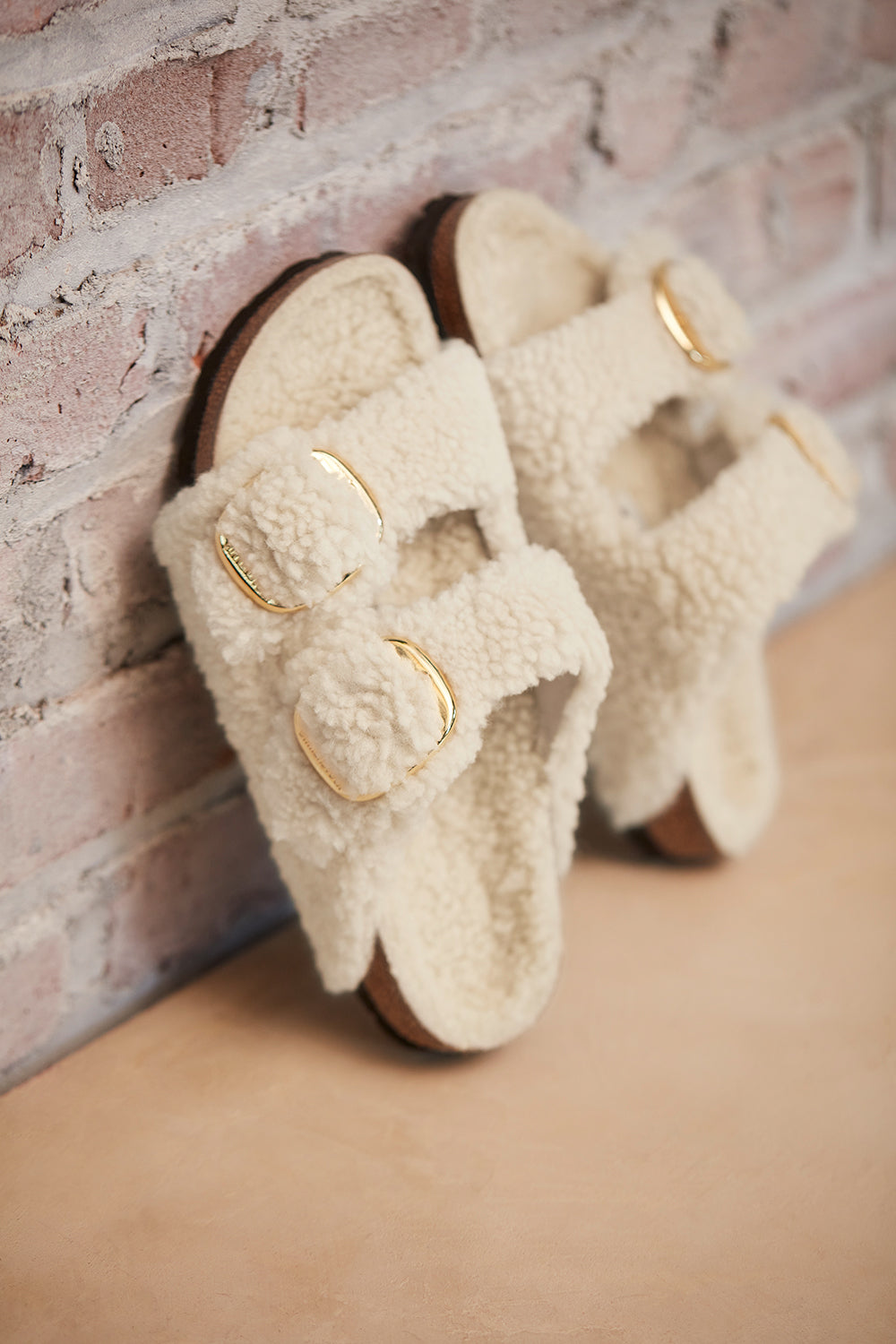 Arizona Big Buckle Teddy Shearling Regular Fit Eggshell