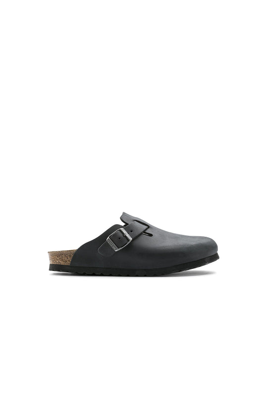 Boston Oiled Leather Regular Fit Black