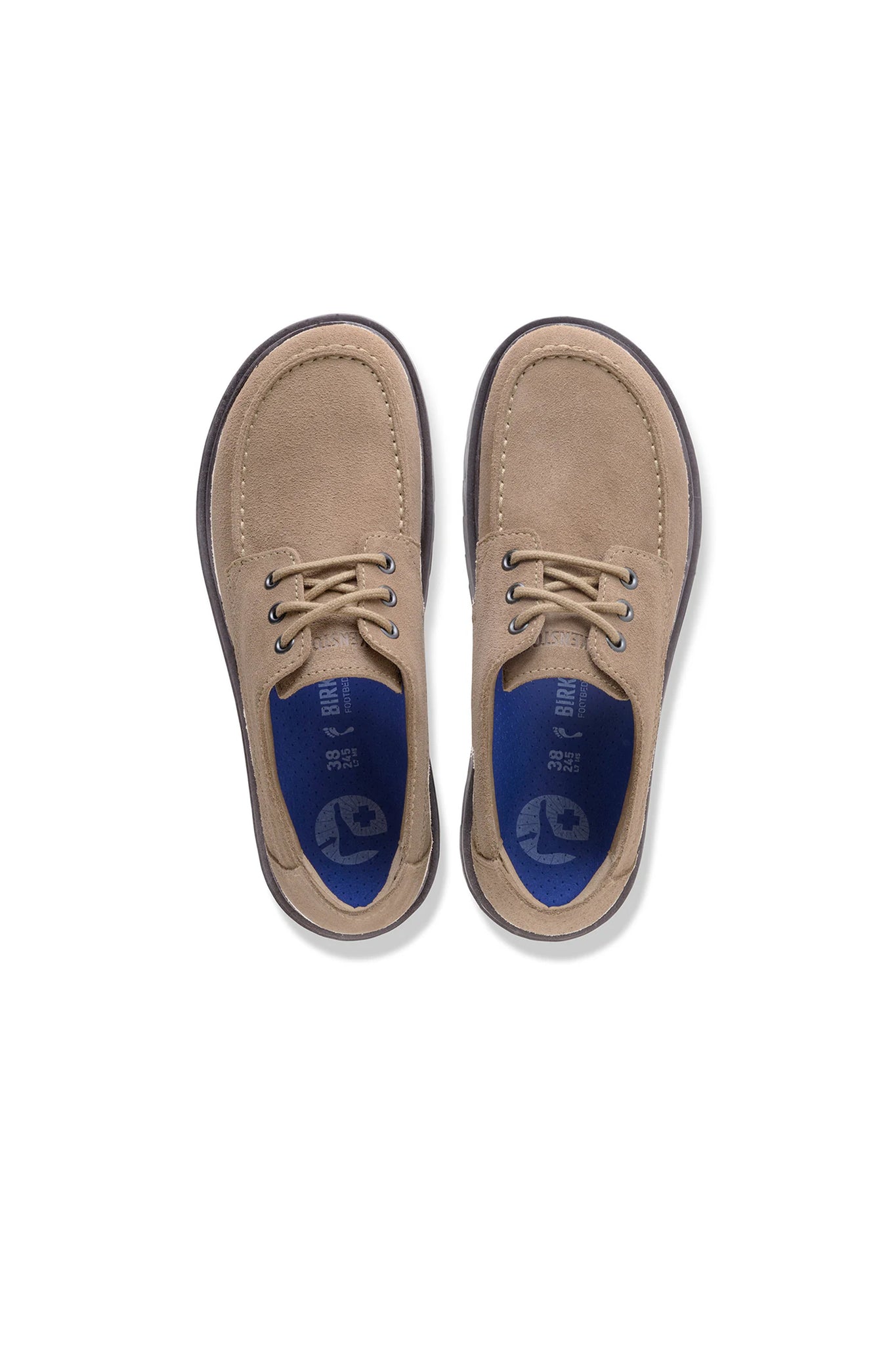 Highwood Moccasin Lace Low Suede Regular Fit Grey Taupe