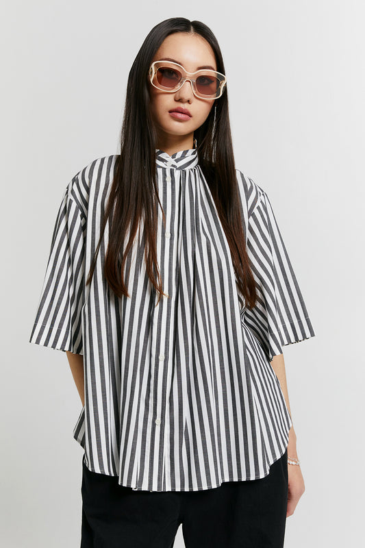 Boater's Shirt Black Stripe