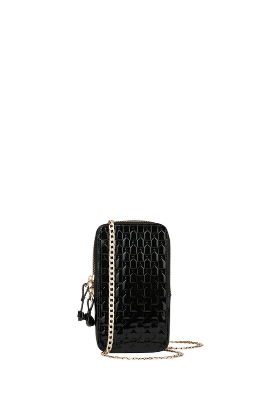 Monogram Mini Bag Black Patent Leather