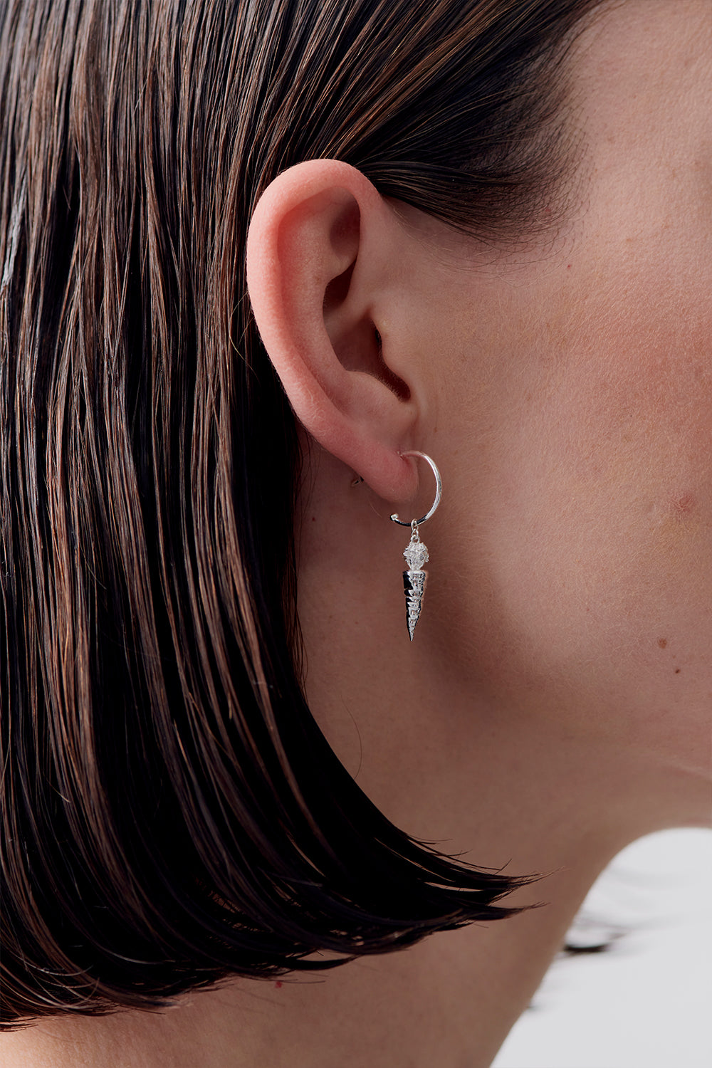 Carrot Earrings Silver