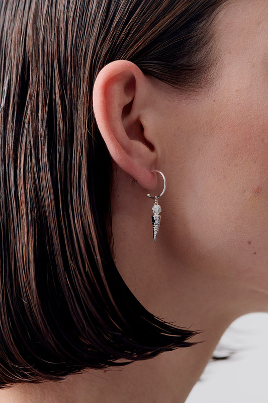 Carrot Earrings Silver