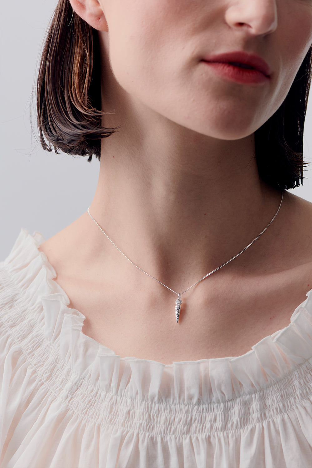Carrot Necklace Silver
