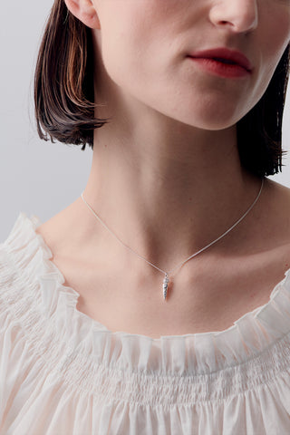 Carrot Necklace Silver