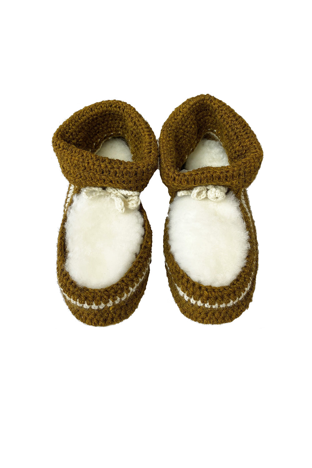 Crochet Slipper Mustard