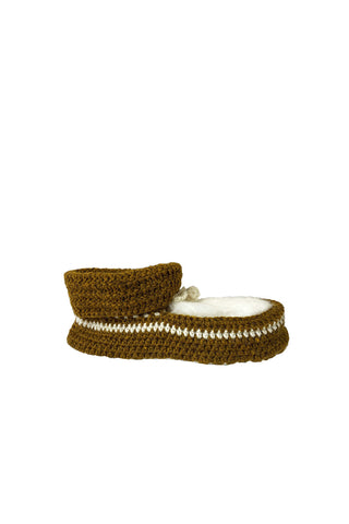 Crochet Slipper Mustard