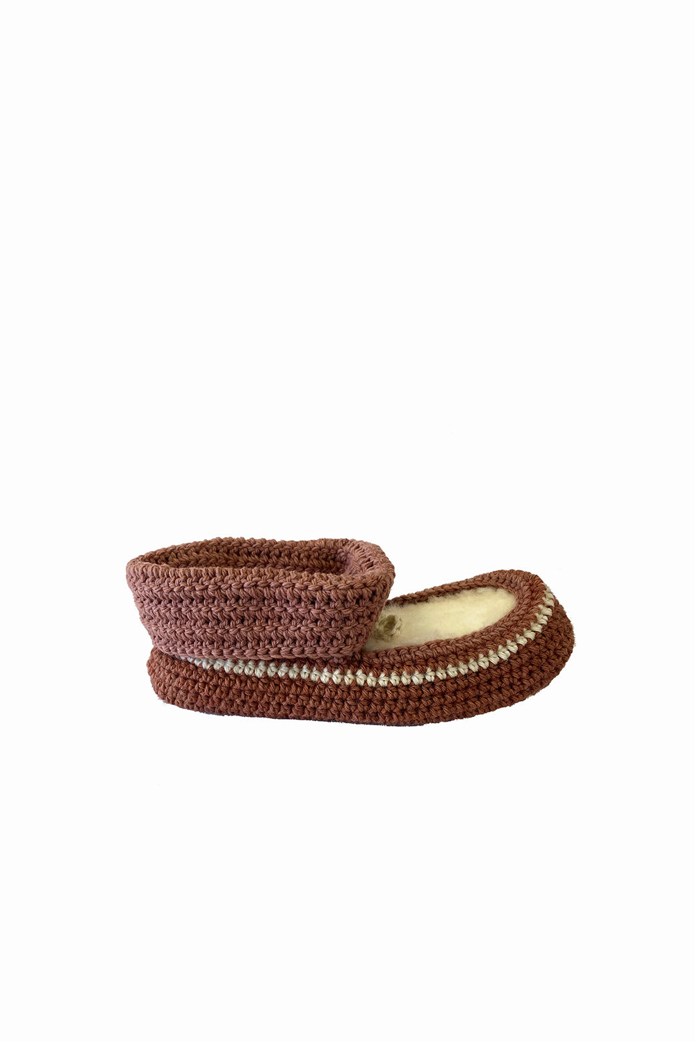 Crochet Slipper Rose Pink