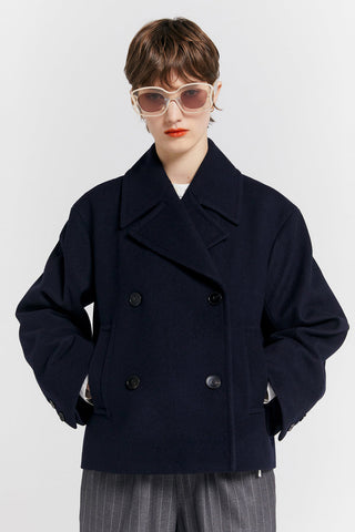 Cropped Peacoat Navy