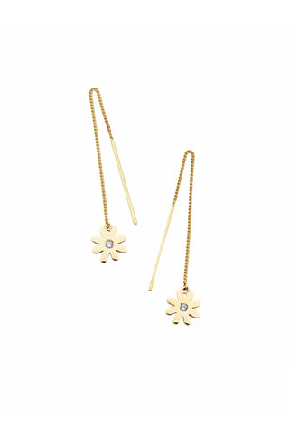 Daisy Thread Earrings Gold