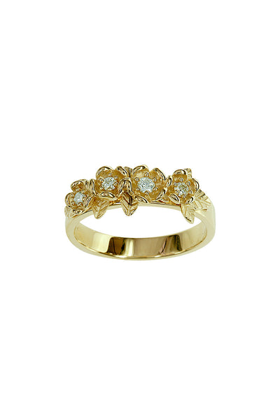 Diamond Posie Wreath Ring 9ct Gold, Diamond – Karen Walker