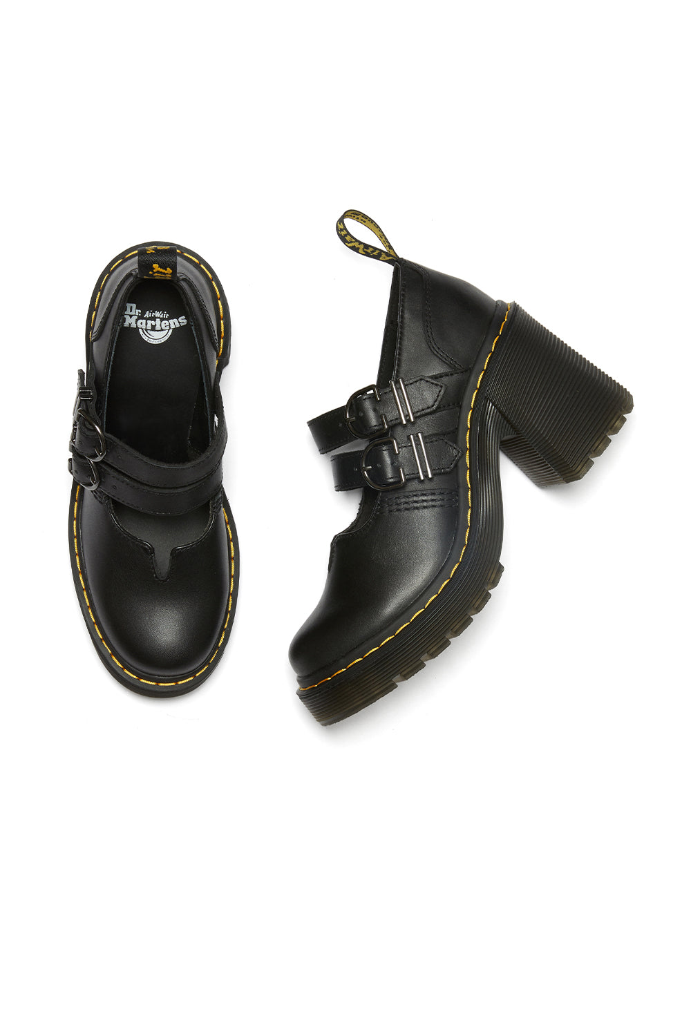 Eviee Heeled Mary Jane Black