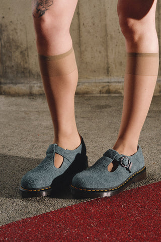 Dr. Martens T-Bar Shoe Washed Denim