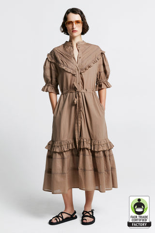 Dreamers Organic Cotton Dress Bran