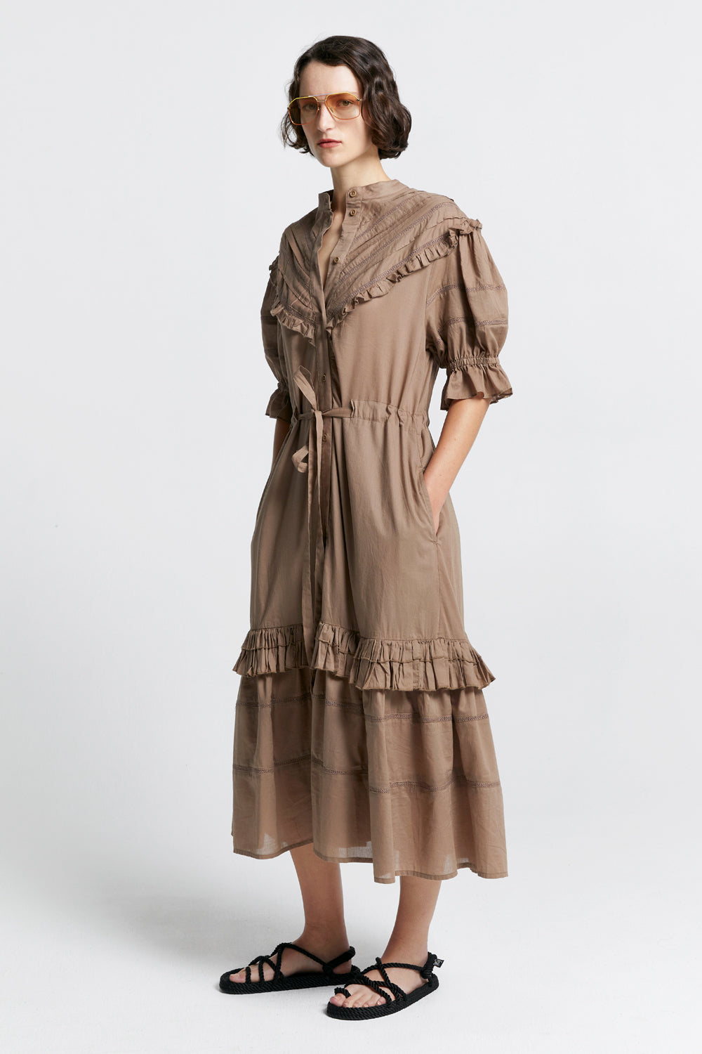 Dreamers Organic Cotton Dress Bran