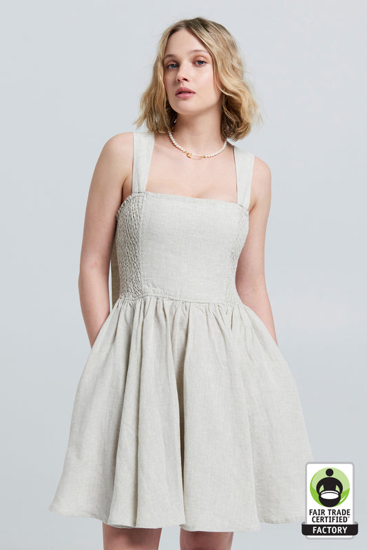 Eden Mini Dress Natural