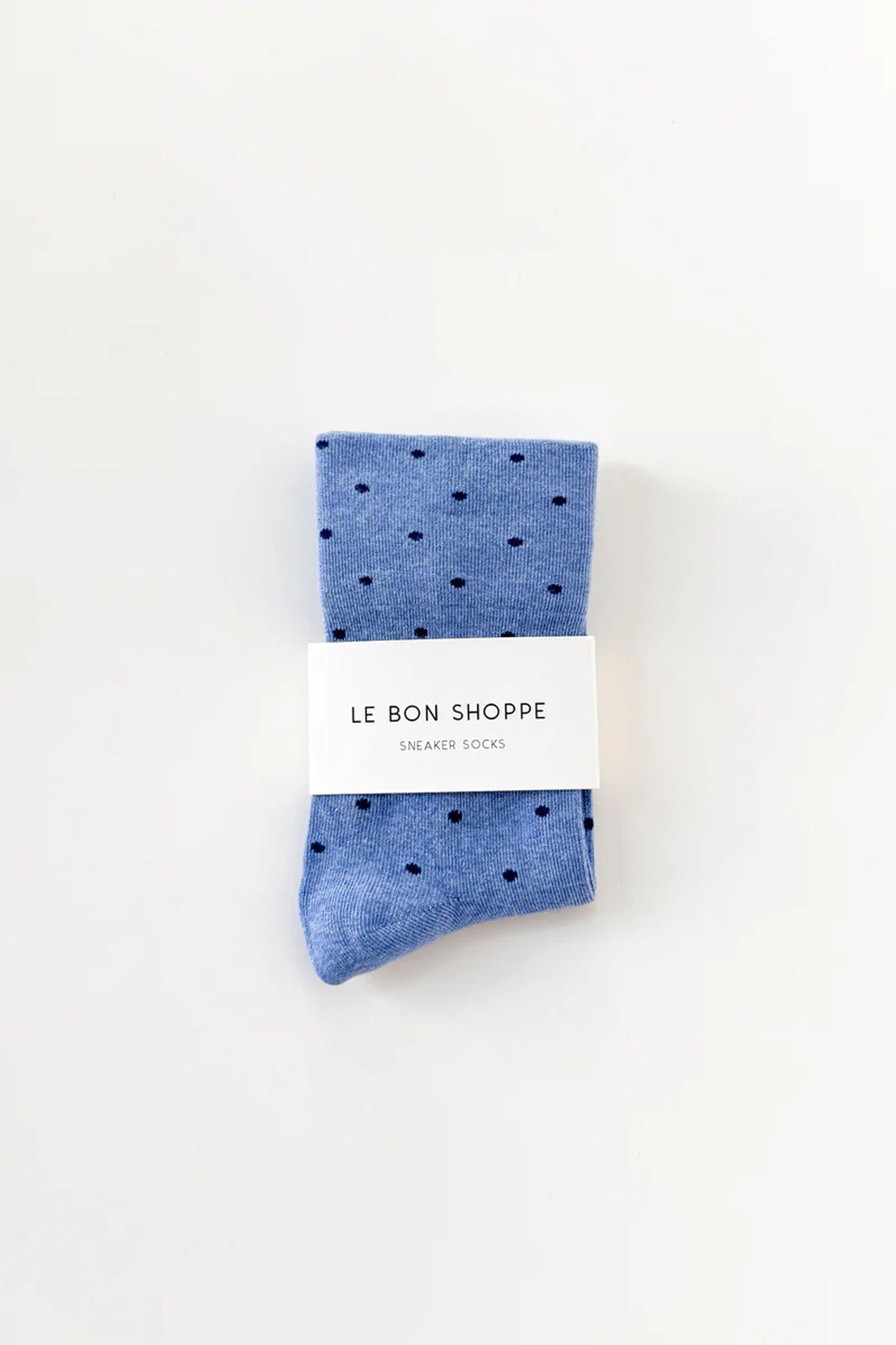Patterned Sneaker Socks Blue/Navy Polka Dot