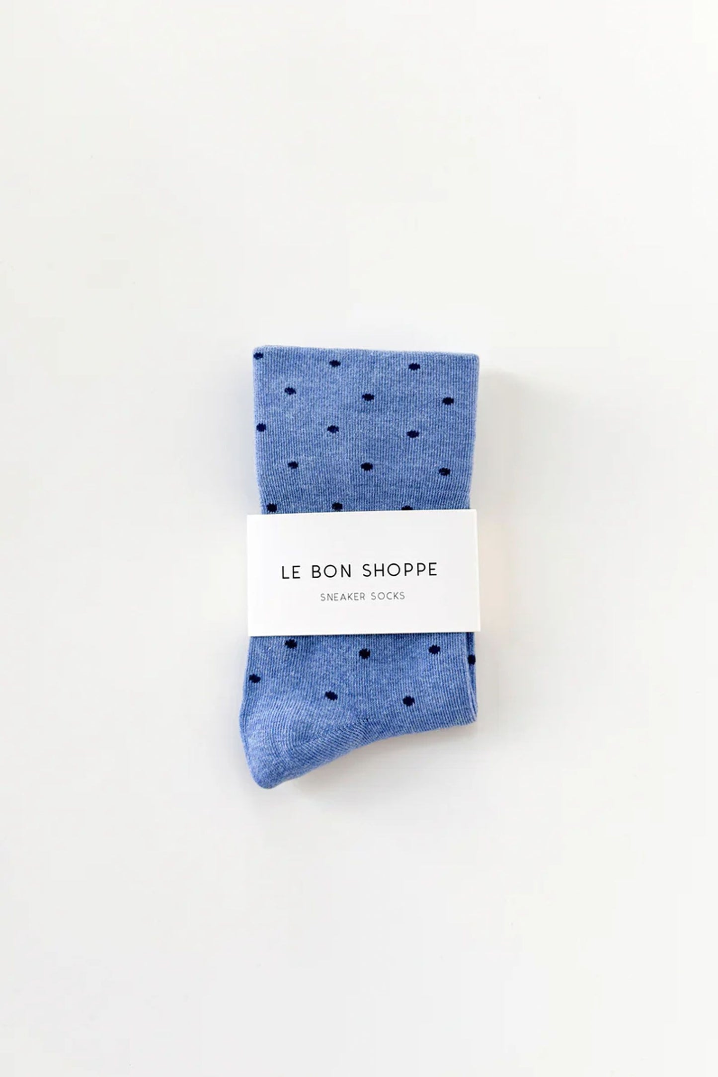 Patterned Sneaker Socks Blue/Navy Polka Dot
