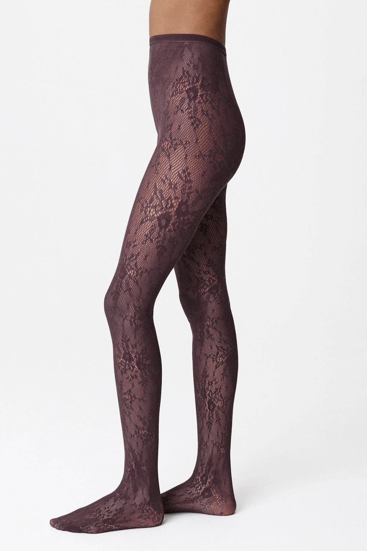 Rosa Lace Tights Huckleberry
