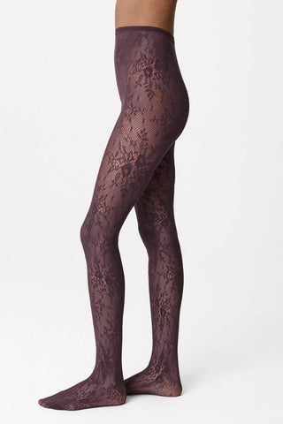 Rosa Lace Tights Huckleberry