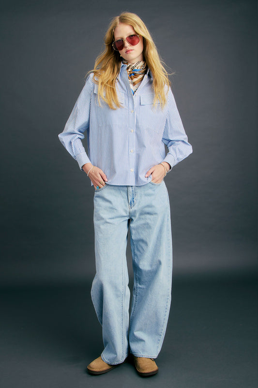 Squire Shirt Blue/White