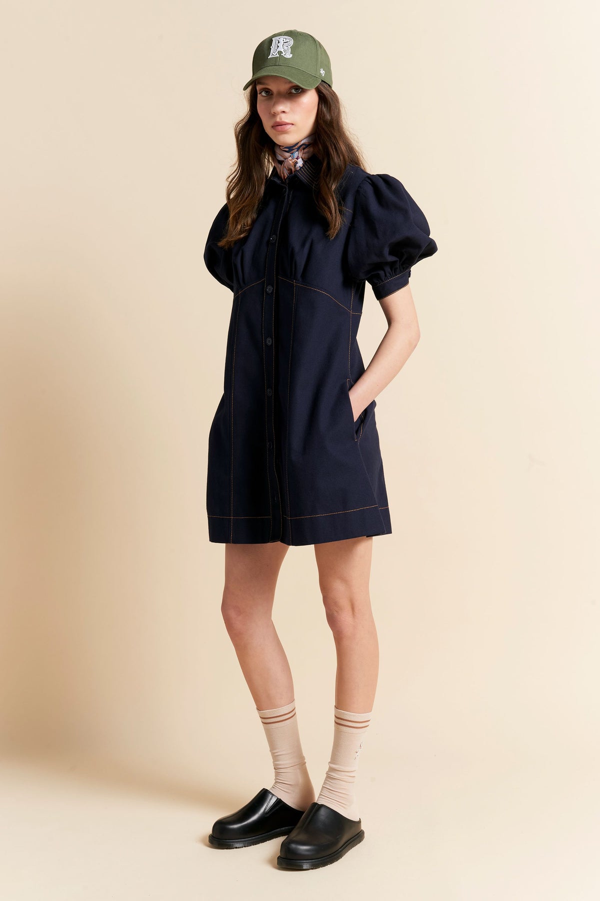 Delphie Dress Navy