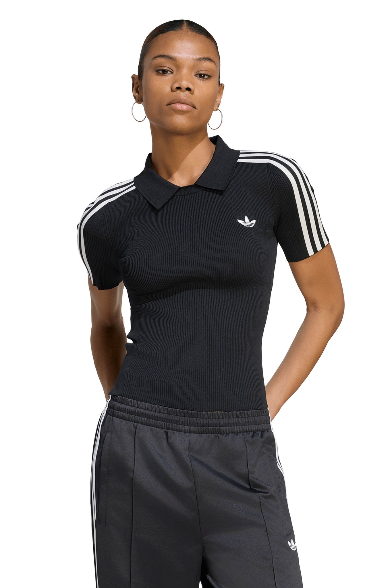 Tech Rib Cali Tee Black/Chalk White