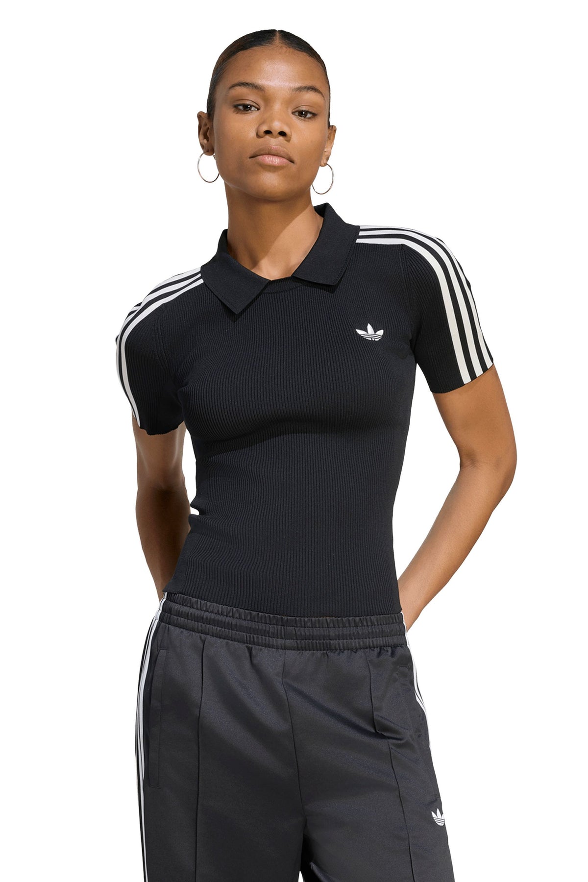 Tech Rib Cali Tee Black/Chalk White