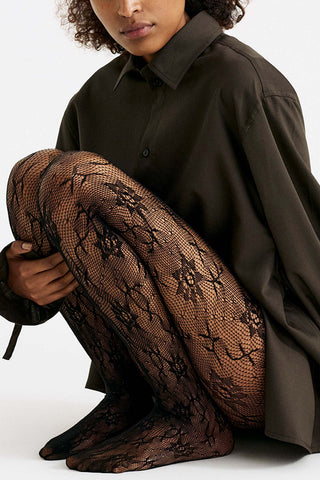Nova Lace Tights Black