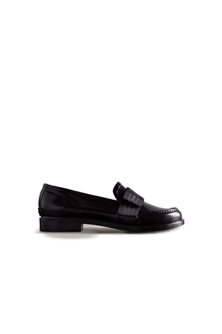 Refined Bow Gloss Penny Loafer Black