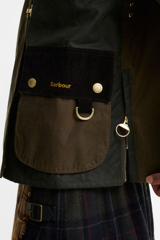 Hazelwood Wax Jacket Beech/Fern/Mixed Tartan